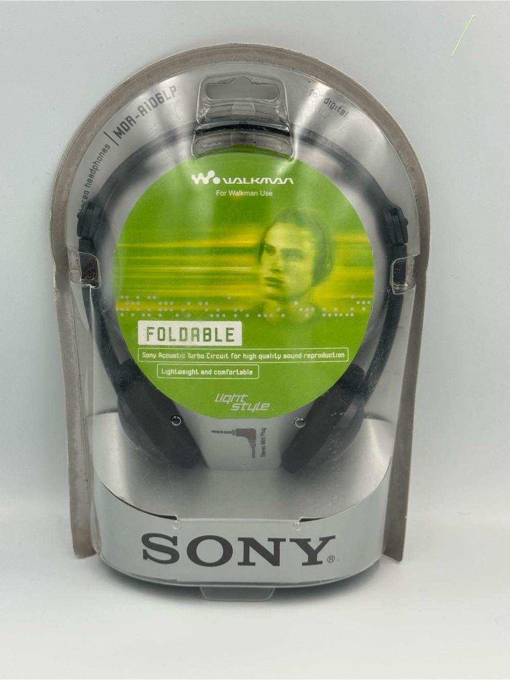 Vintage 2002 Sony Walkman MDR-A106LP Foldable Headphones New Sealed Y2K